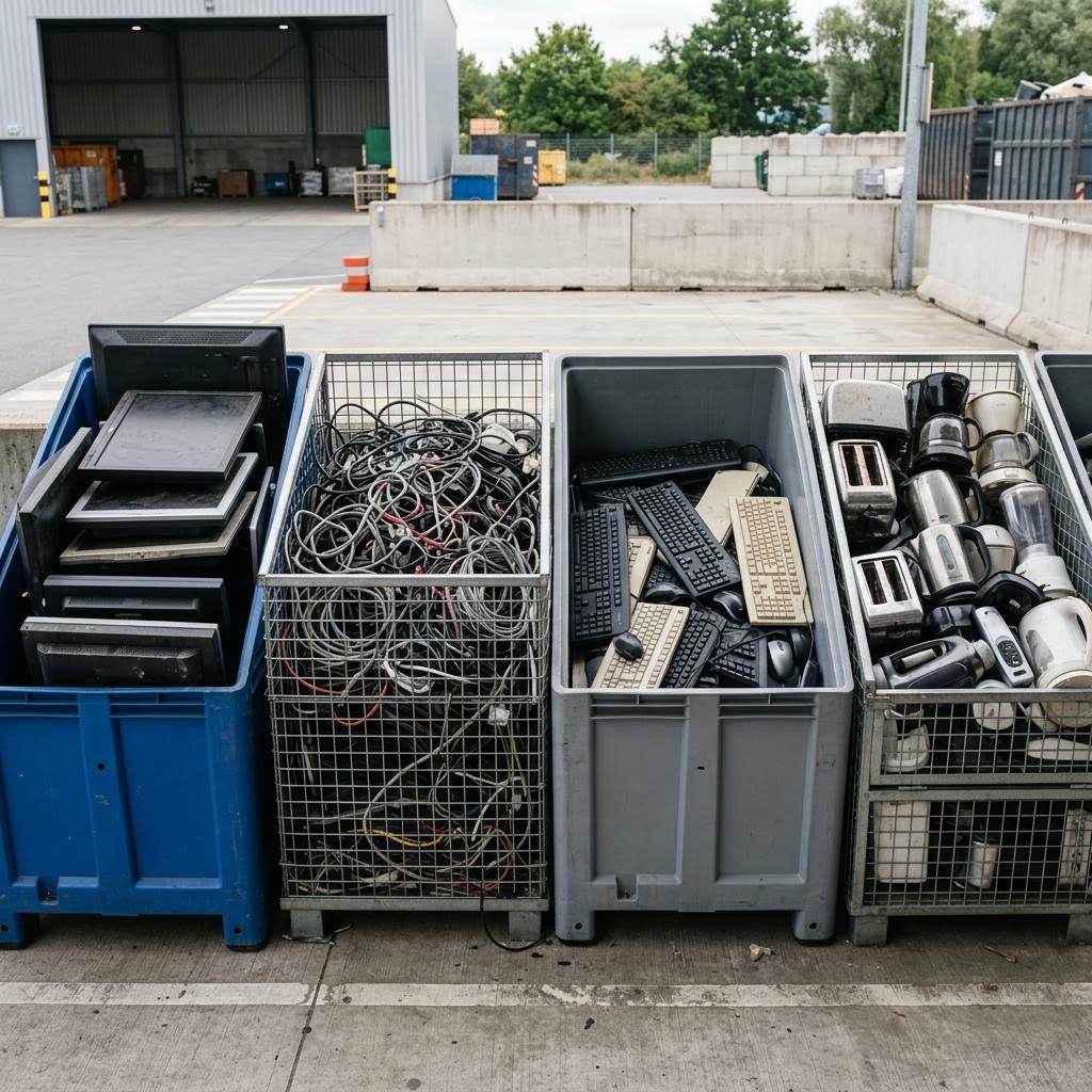Electrical equipment sorted for WEEE recycling
